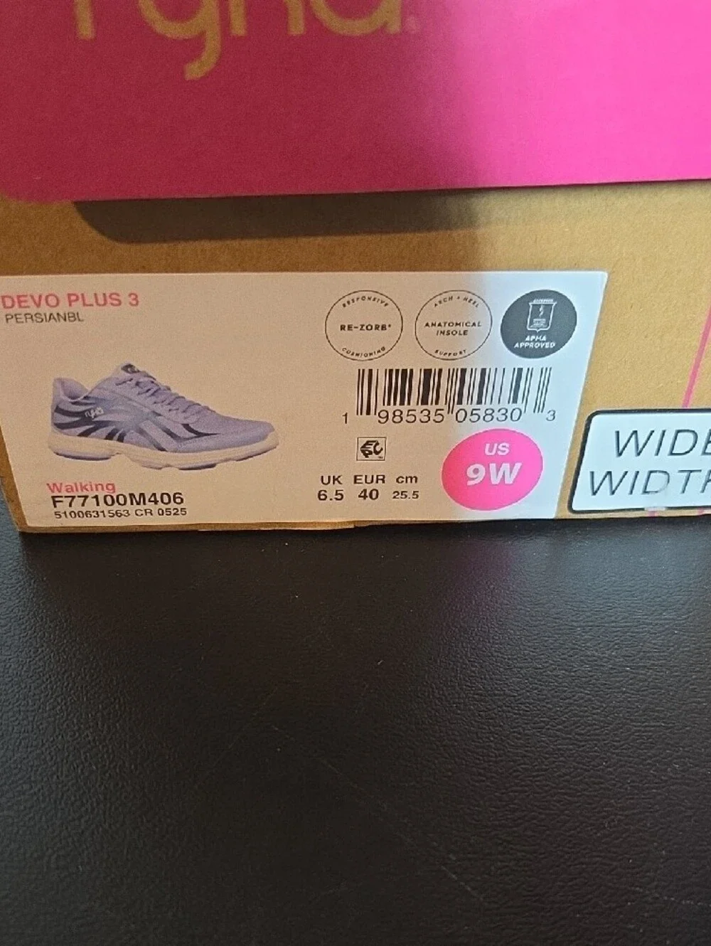 Ryka Women's Light Purple Athletic Walking Sneakers